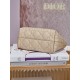 DIOR Small Dior Toujours Bag Powder Beige Macrocannage Calfskin