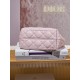 DIOR Small Dior Toujours Bag Pale Pink Macrocannage Calfskin