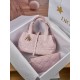 DIOR Small Dior Toujours Bag Pale Pink Macrocannage Calfskin