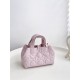 DIOR Small Dior Toujours Bag Pale Pink Macrocannage Calfskin