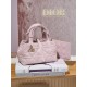 DIOR Small Dior Toujours Bag Pale Pink Macrocannage Calfskin