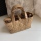 DIOR Small Dior Toujours Bag Medium Tan Macrocannage Calfskin