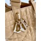 DIOR Small Dior Toujours Bag Medium Tan Macrocannage Calfskin