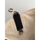 DIOR Medium Dior Toujours Bag Rope Beige and Black Macrocannage Calfskin