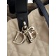 DIOR Medium Dior Toujours Bag Rope Beige and Black Macrocannage Calfskin