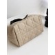 DIOR Medium Dior Toujours Bag Rope Beige and Black Macrocannage Calfskin