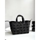 DIOR Medium Dior Toujours Bag Black Cannage Tweed