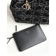 DIOR Medium Dior Toujours Bag Black Cannage Tweed