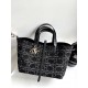 DIOR Medium Dior Toujours Bag Black Cannage Tweed