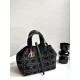 DIOR Medium Dior Toujours Bag Black Cannage Tweed