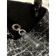 DIOR Medium Dior Toujours Bag Black Cannage Tweed