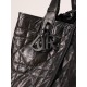 DIOR Medium Dior Toujours Bag Black Macrocannage Crinkled Calfskin