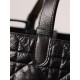 DIOR Medium Dior Toujours Bag Black Macrocannage Crinkled Calfskin