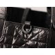 DIOR Medium Dior Toujours Bag Black Macrocannage Crinkled Calfskin