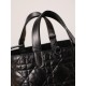 DIOR Medium Dior Toujours Bag Black Macrocannage Crinkled Calfskin