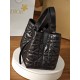 DIOR Medium Dior Toujours Bag Black Macrocannage Crinkled Calfskin