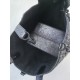 DIOR Small Dior Toujours Bag Black Macrocannage Crinkled Calfskin