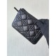 DIOR Small Dior Toujours Bag Black Macrocannage Crinkled Calfskin