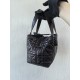 DIOR Small Dior Toujours Bag Black Macrocannage Crinkled Calfskin