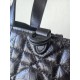 DIOR Small Dior Toujours Bag Black Macrocannage Crinkled Calfskin