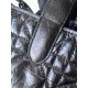 DIOR Small Dior Toujours Bag Black Macrocannage Crinkled Calfskin