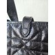 DIOR Small Dior Toujours Bag Black Macrocannage Crinkled Calfskin