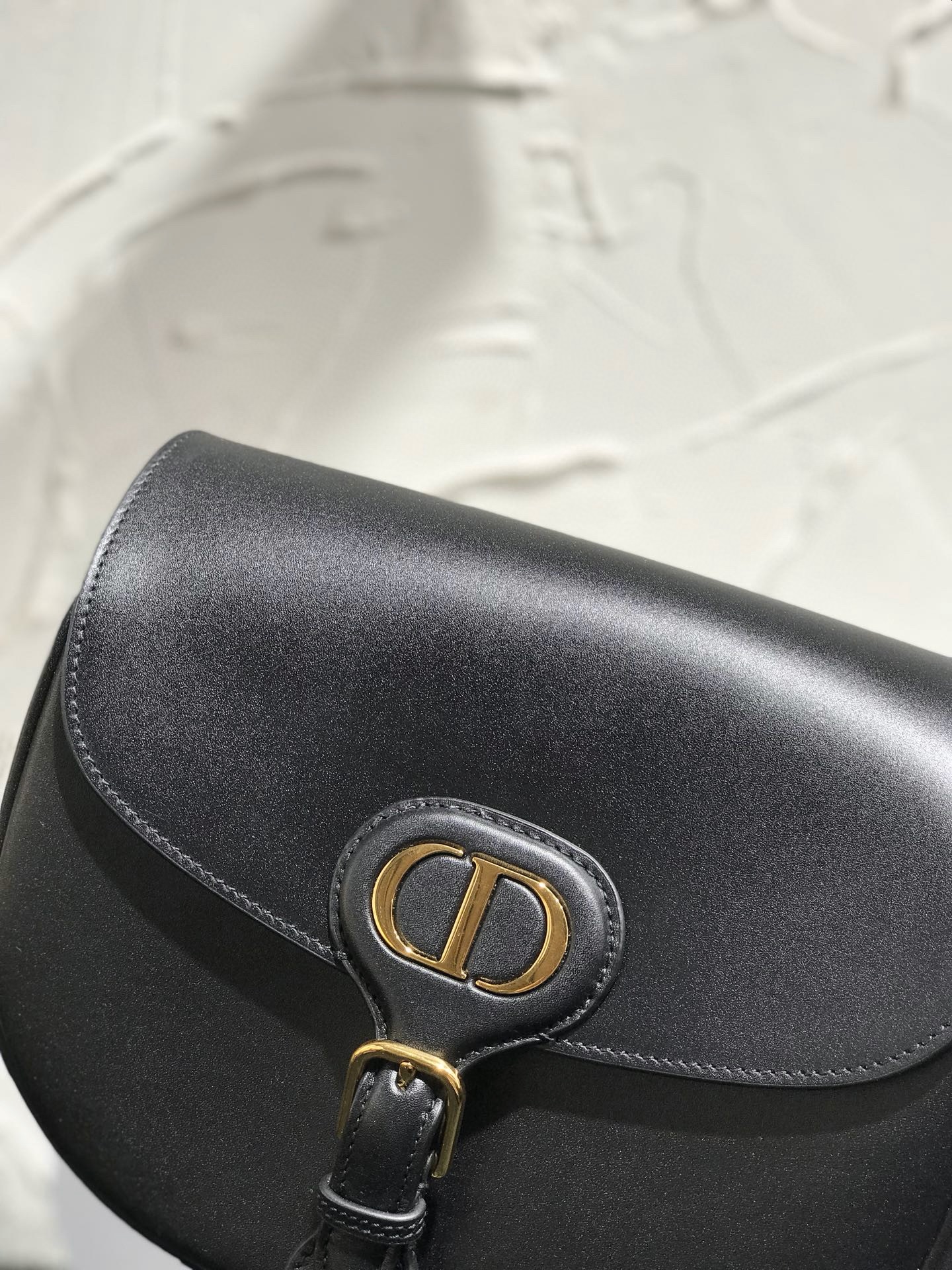 DIOR Medium Dior Bobby Bag Black Box Calfskin