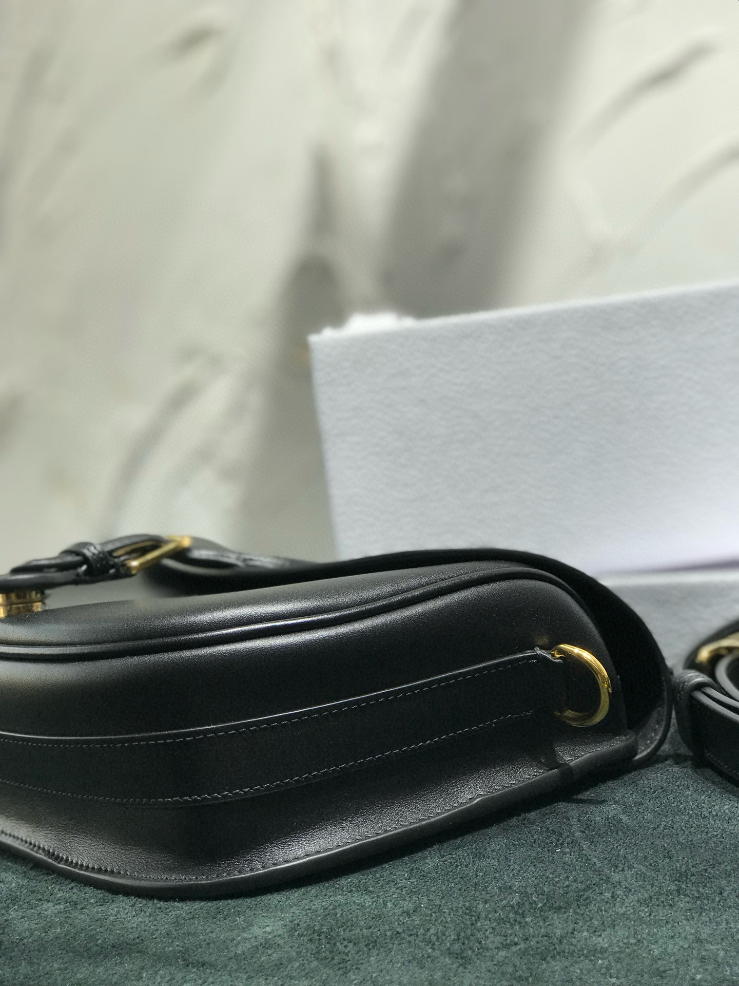 DIOR Medium Dior Bobby Bag Black Box Calfskin