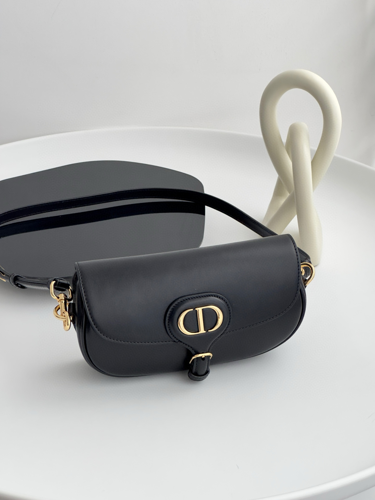 DIOR Dior Bobby East-West Bag Black Box Calfskin