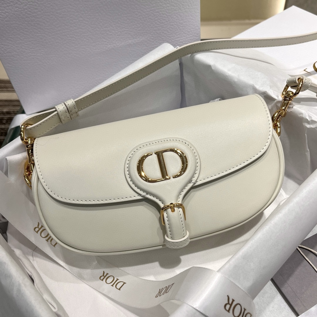 DIOR Dior Bobby East-West Bag Latte Box Calfskin