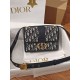 DIOR Small 30 Montaigne Bag Blue Dior Oblique Jacquard