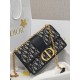 DIOR 30 Montaigne Chain Bag Blue Dior Oblique Jacquard