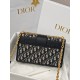 DIOR 30 Montaigne Chain Bag Blue Dior Oblique Jacquard