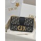 DIOR 30 Montaigne Chain Bag Blue Dior Oblique Jacquard