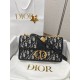 DIOR 30 Montaigne East-West Bag with Chain Blue Dior Oblique Jacquard