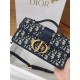 DIOR Miss Montaigne Mini Bag Blue Dior Oblique Jacquard