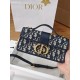 DIOR Miss Montaigne Mini Bag Blue Dior Oblique Jacquard