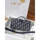 DIOR Miss Montaigne Mini Bag Blue Dior Oblique Jacquard