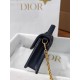 DIOR Miss Montaigne Mini Bag Blue Dior Oblique Jacquard