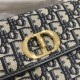 DIOR 30 Montaigne Avenue Bag Blue Dior Oblique Jacquard