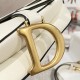 DIOR Saddle Bag with Strap Latte Grained Calfskin