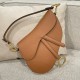 DIOR Saddle Bag with Strap Golden Saddle Grained Calfskin