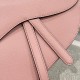 DIOR Saddle Bag with Strap Pink Grained Calfskin