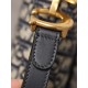 DIOR Saddle Bag with Strap Blue Dior Oblique Jacquard