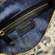 DIOR Groove 20 Bag Blue Denim Dior Oblique Jacquard