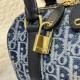 DIOR Groove 20 Bag Blue Denim Dior Oblique Jacquard