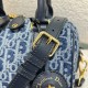 DIOR Groove 20 Bag Blue Denim Dior Oblique Jacquard