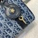 DIOR Groove 20 Bag Blue Denim Dior Oblique Jacquard