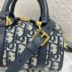 DIOR Groove 17 Nano Bag Blue Dior Oblique Jacquard