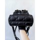 DIOR Medium Dior Caro Backpack Black Macrocannage Lambskin